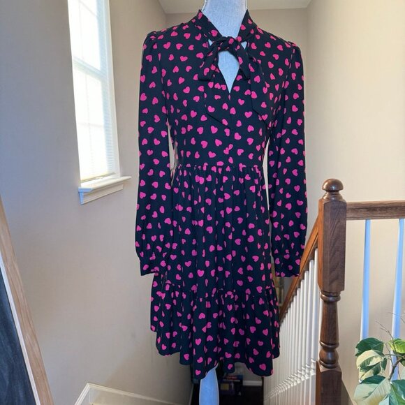 NWOT! Kate Spade New York Hearts Print Dress. Size: 6.  Runs true to size. - Picture 10 of 13
